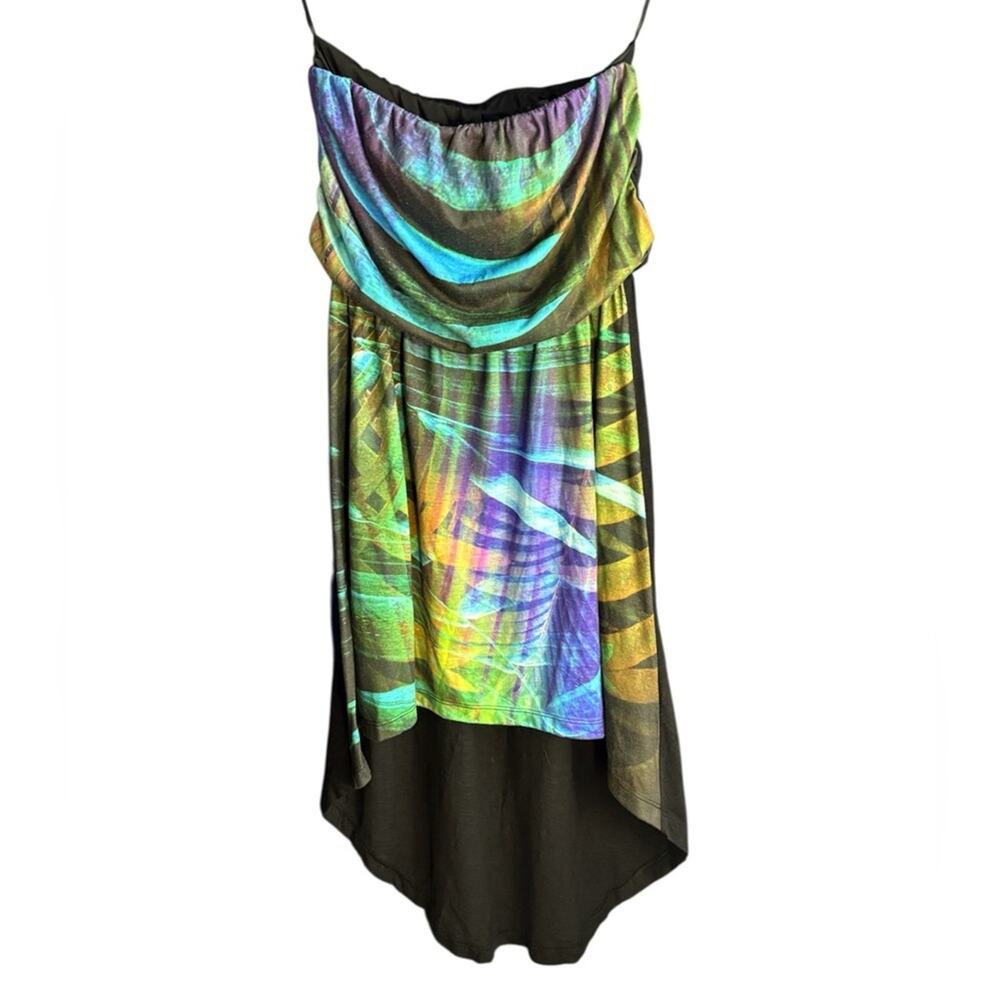 Express Colorful Strapless Dress size XS